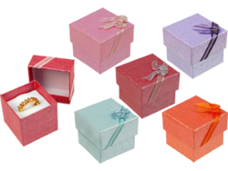 Five Colour Assorted Ring Box