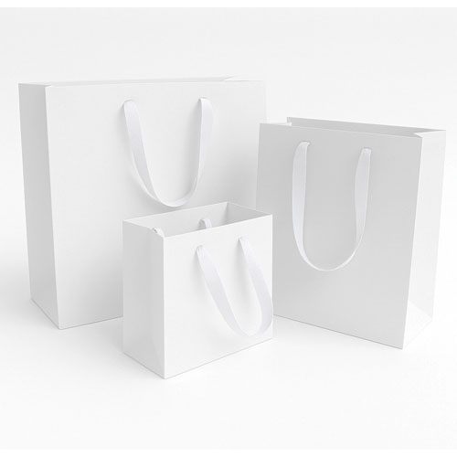 GROSGRAIN HANDLE TOTE WHITE