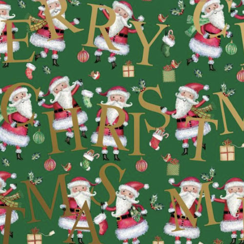 Jillson Santa Christmas Green